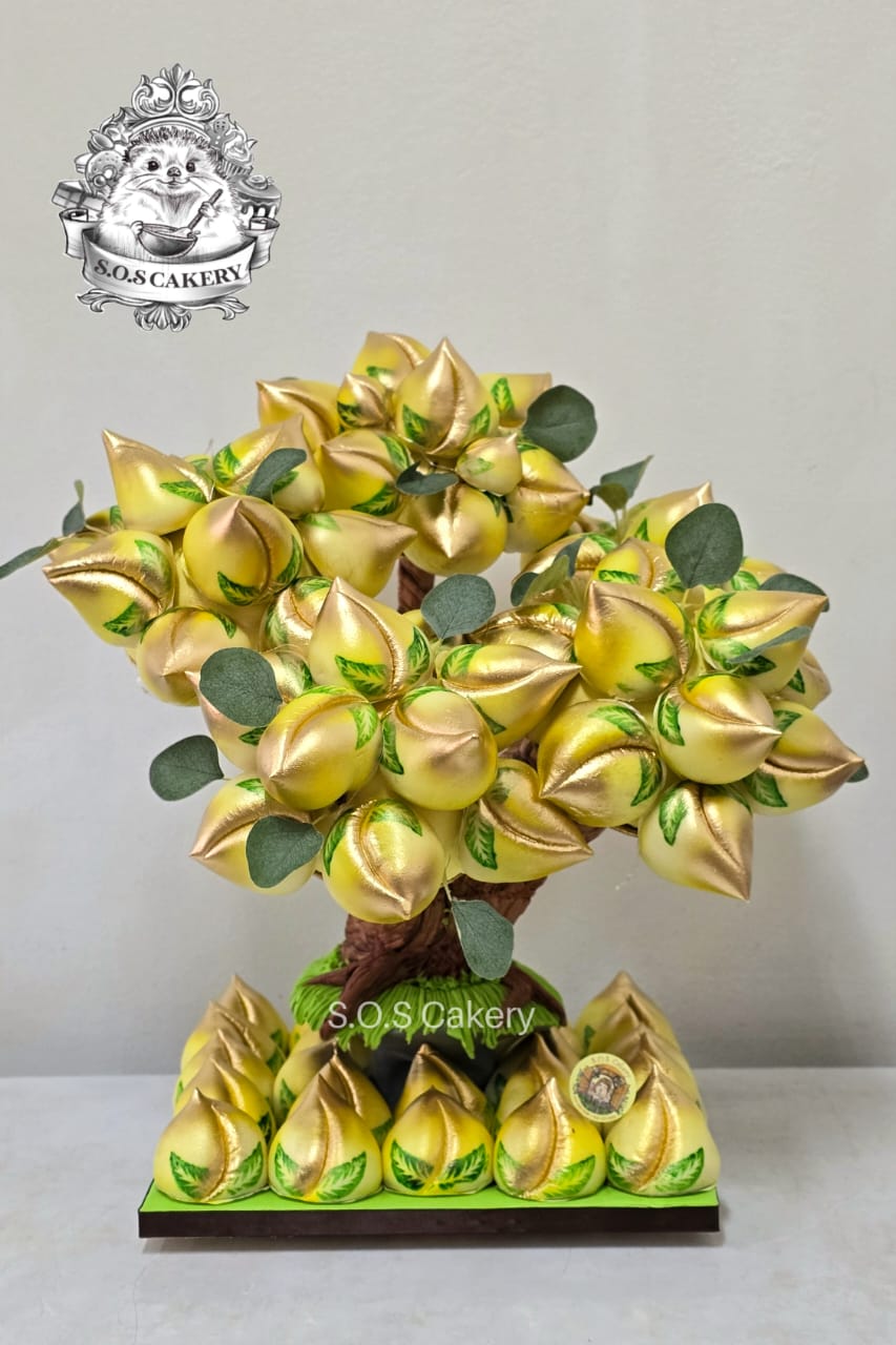 Golden Peach Bun Tree